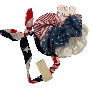 Nordstrom Hair Accessories Americana Scrunchies Fourth July American Pride